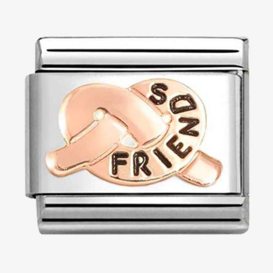Nomination Rose Gold Friends Knot Charm