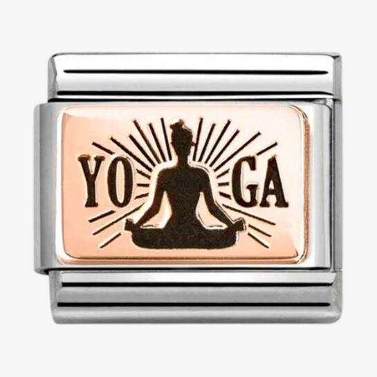 Nomination Rose Gold Yoga Meditation Charm