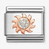Nomination Rose Gold Glitter Sun Charm