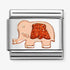 Nomination Rose Gold Glitter Red Elephant Charm