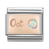 Nomination Rose Gold October White Opal Charm