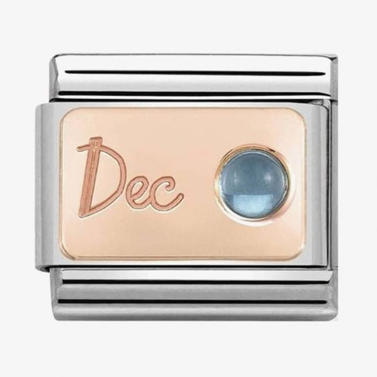 Nomination Rose Gold December Topaz Birthstone Charm