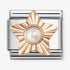 Nomination Rose Gold White Pearl Star Charm