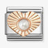 Nomination Rose Gold White Pearl Heart Charm