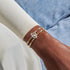 Joma Reva Double Heart Silver & Gold Linked Bracelets