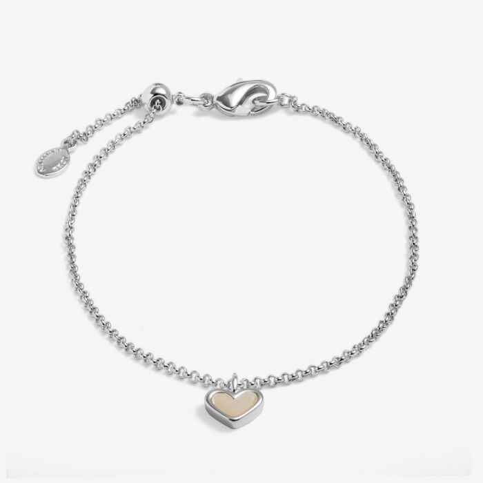 Joma Loved ByYou Mother Of Pearl Heart Bracelet