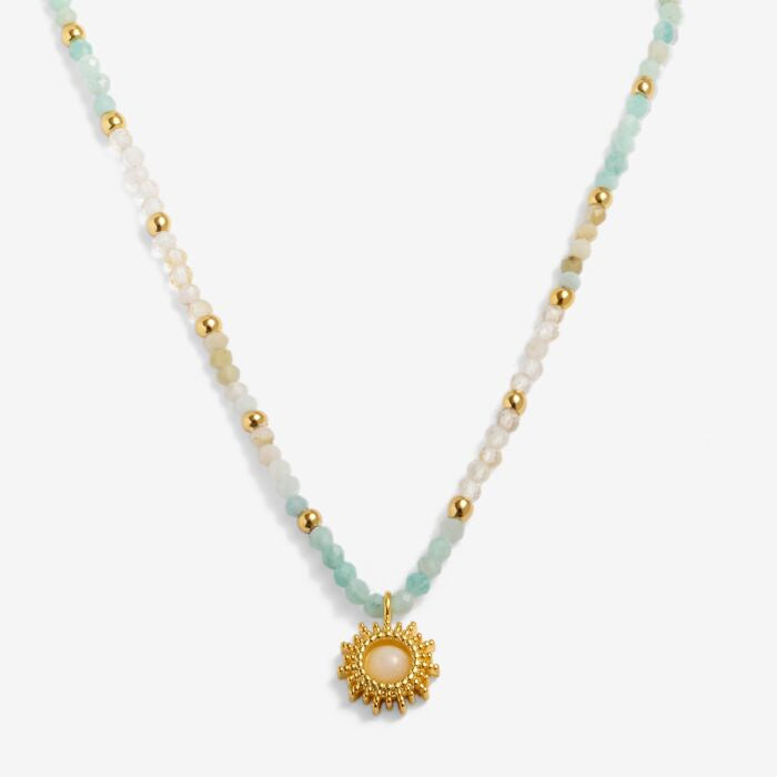 Joma Loved By You Rock Crystal Sun Necklace