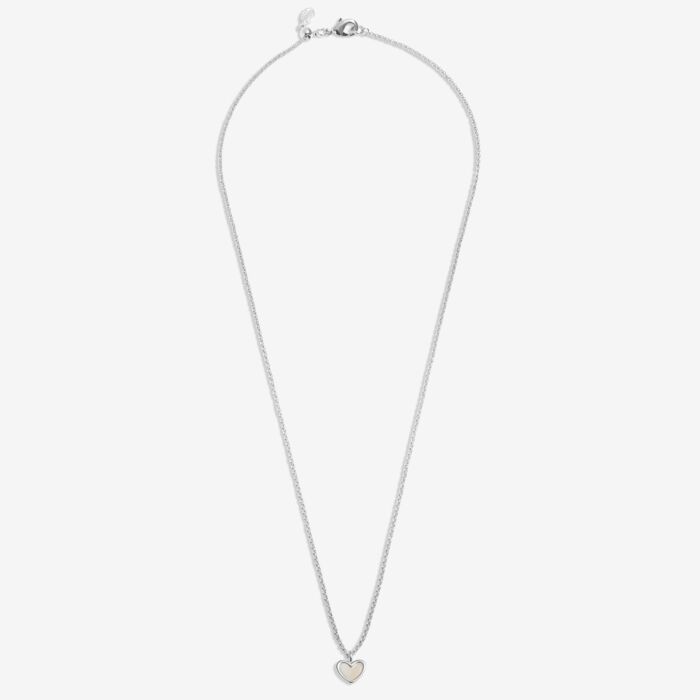 Joma Loved By You Mother Of Pearl Heart Necklace