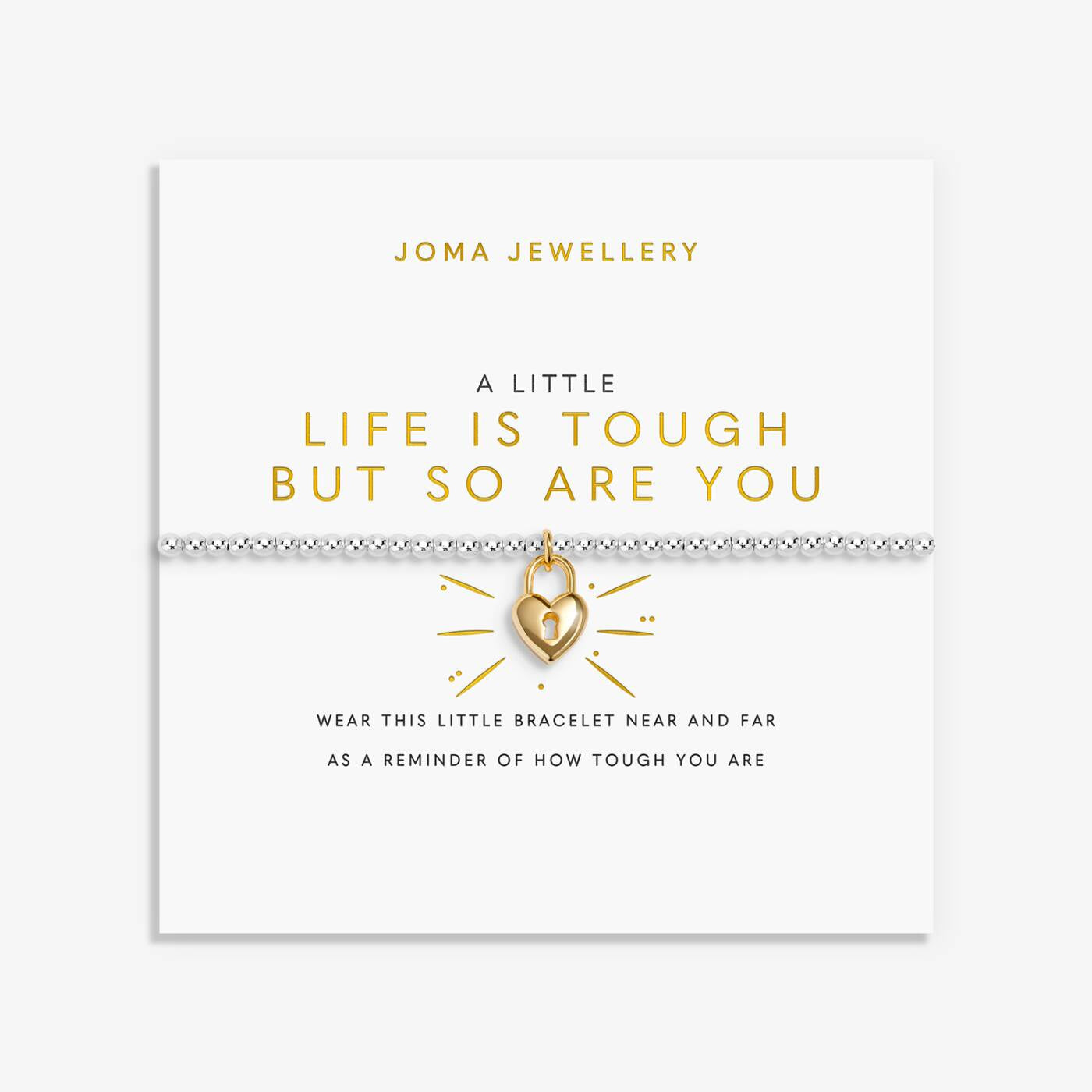Joma A Little Life Is Tough But So Are You Bracelet
