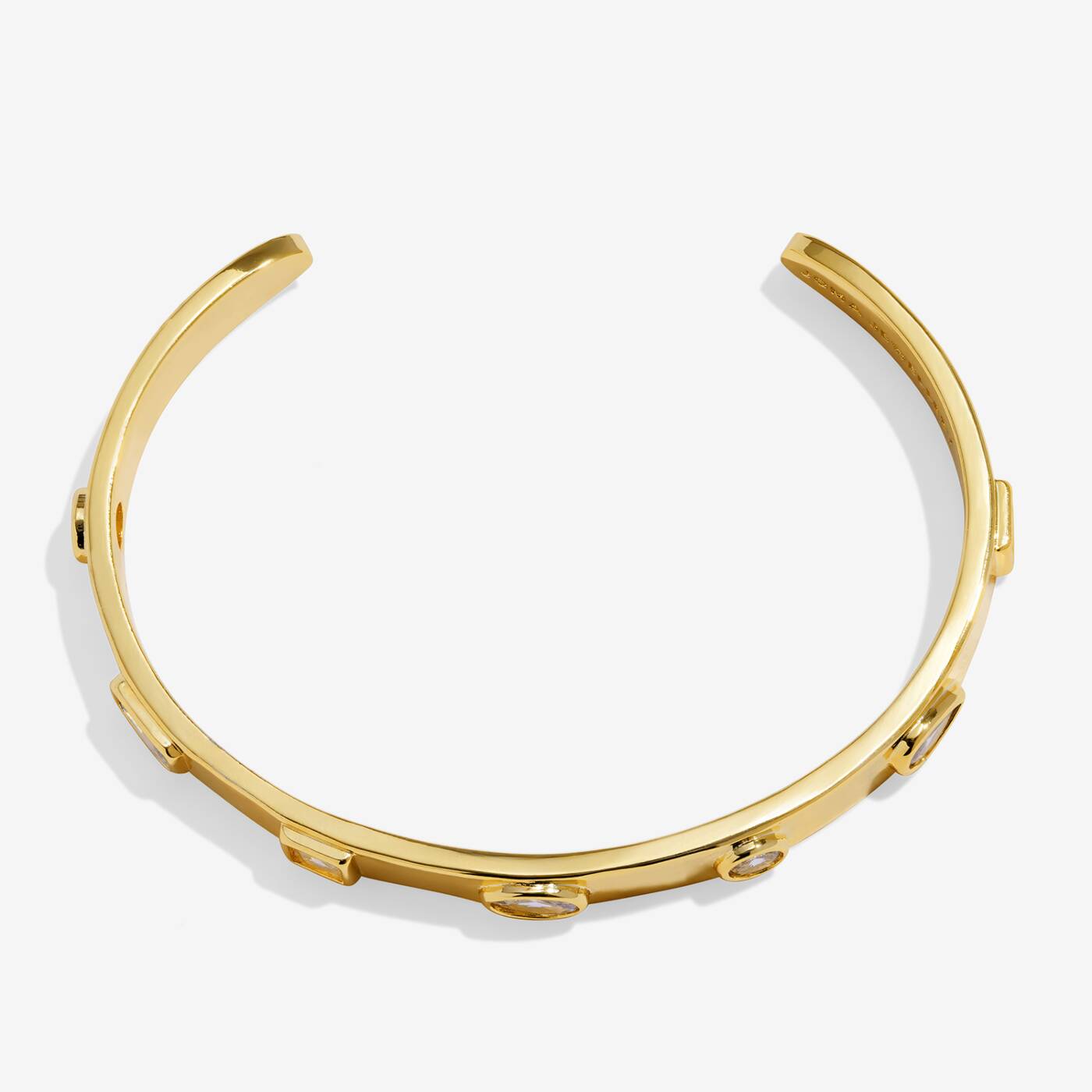 Joma Bracelet Bar Gold CZ Bangle
