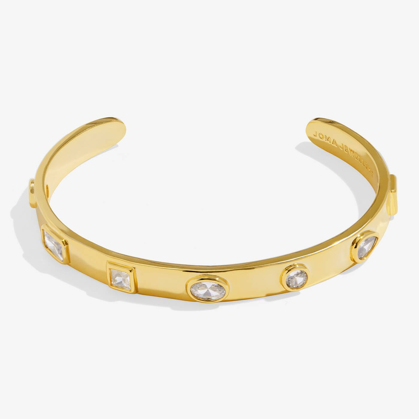 Joma Bracelet Bar Gold CZ Bangle