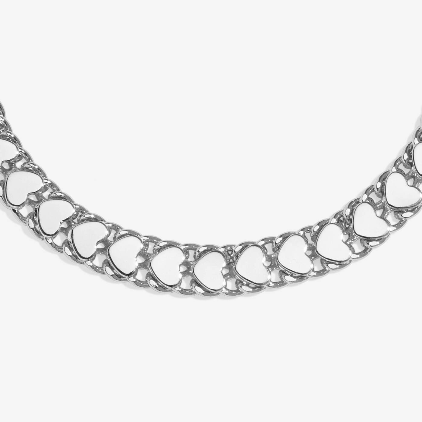 Joma Bracelet Bar Silver Heart Chain Bracelet