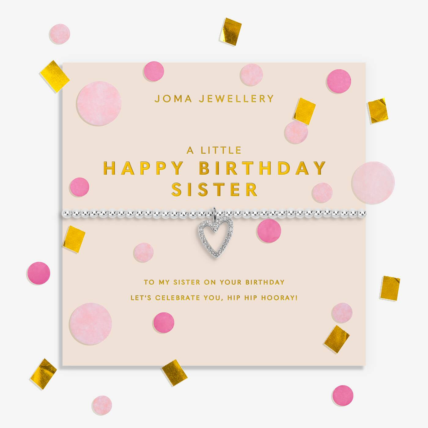 Joma Confetti A Little Happy Birthday Sister Bracelet