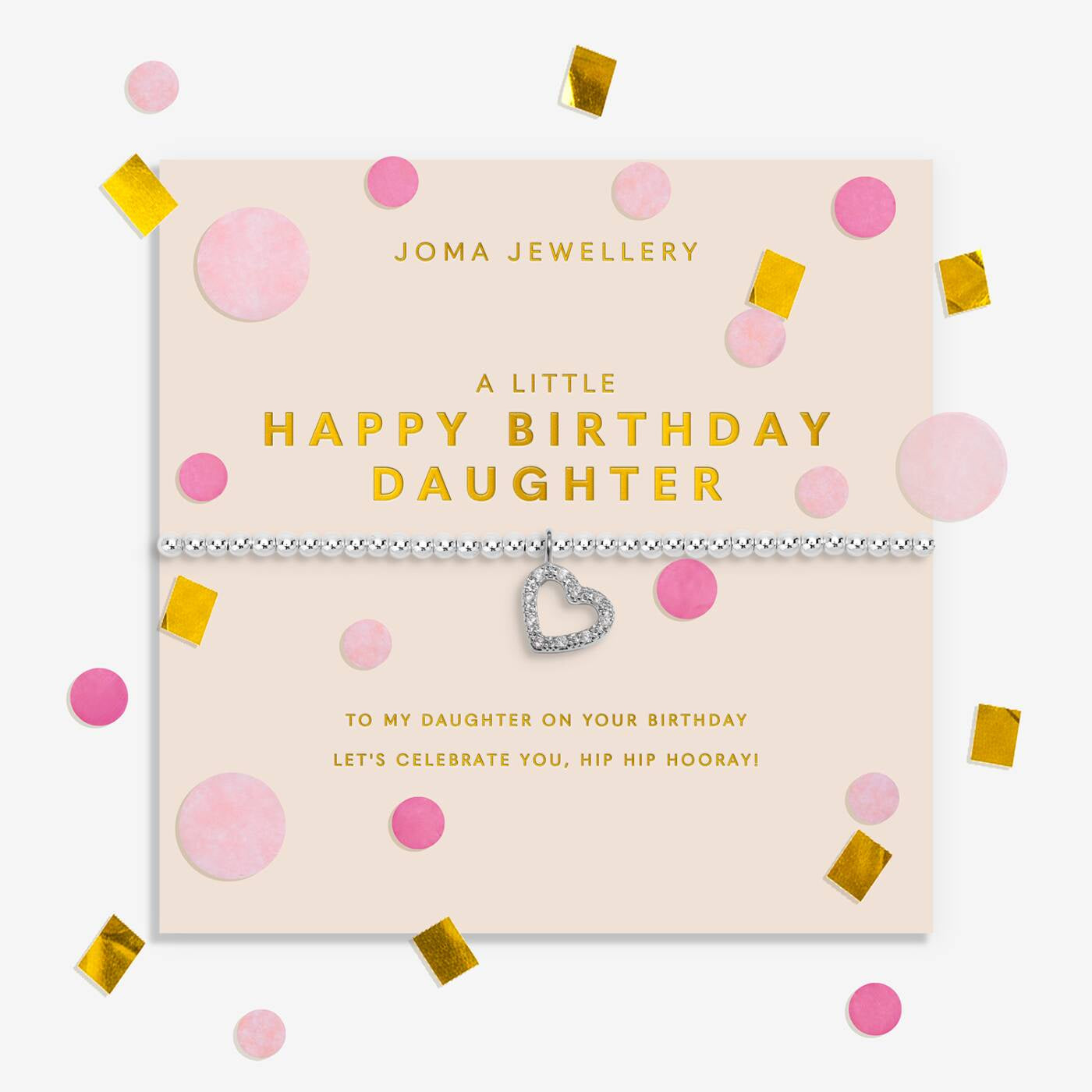 Joma Confetti A Little Happy Birthday Daughter Bracelet