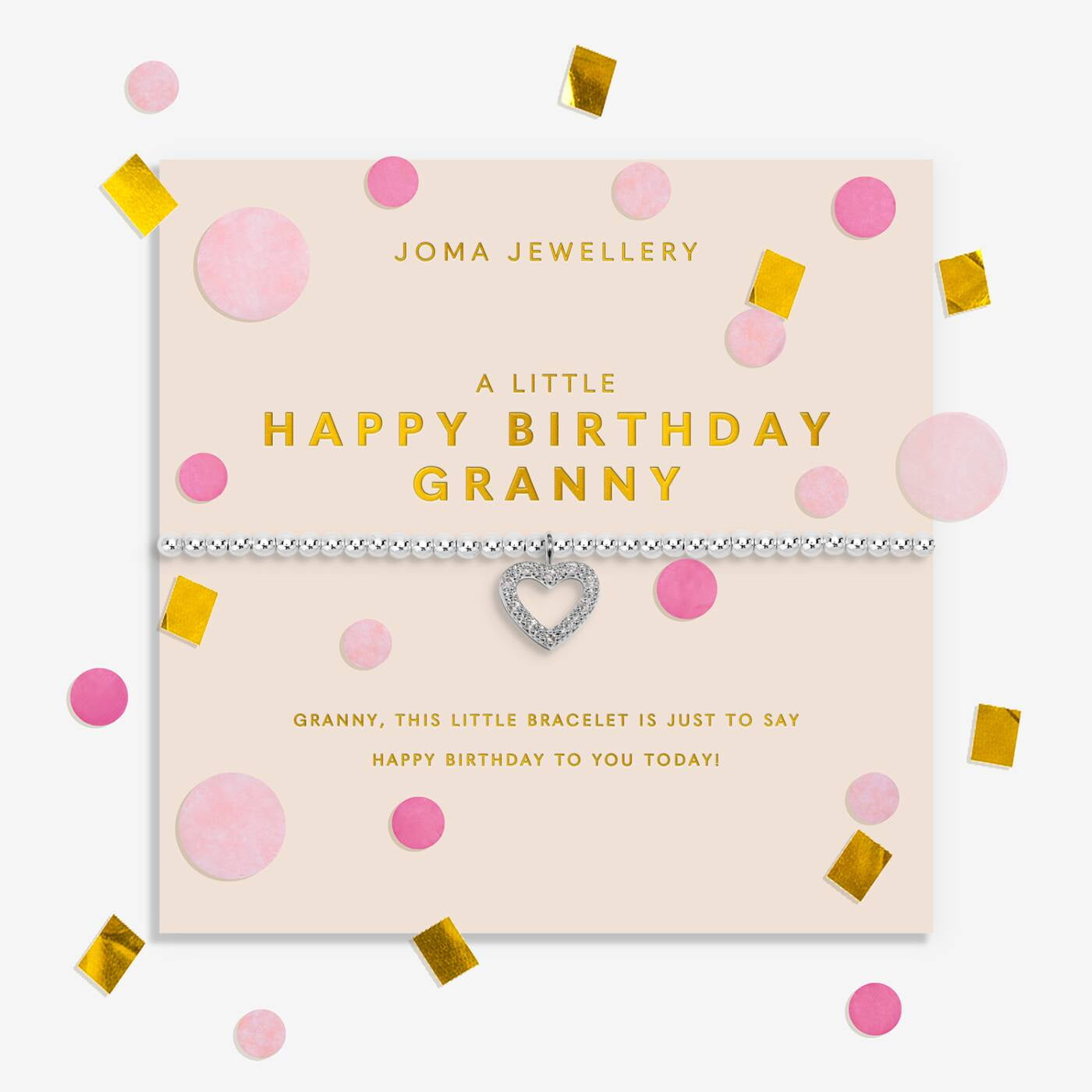 Joma Confetti A Little Happy Birthday Granny Bracelet