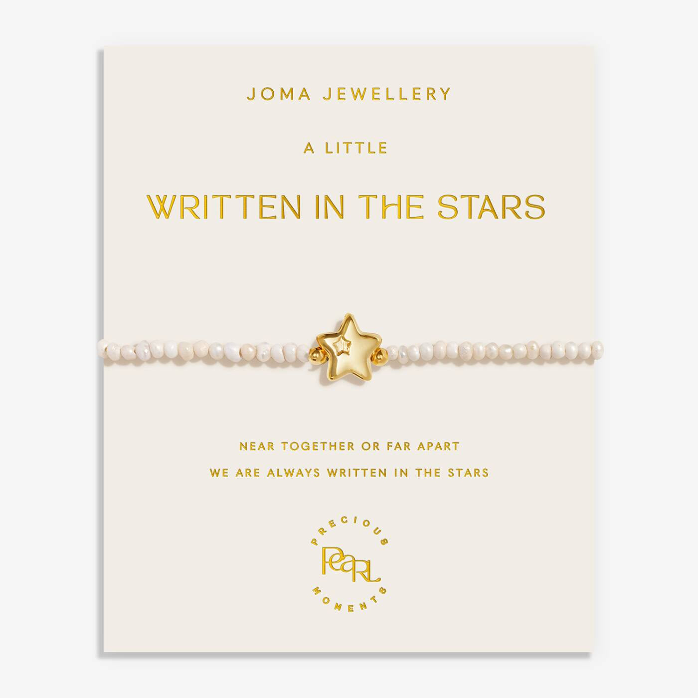Joma Precious Moments Written In The Stars Gold Bracelet