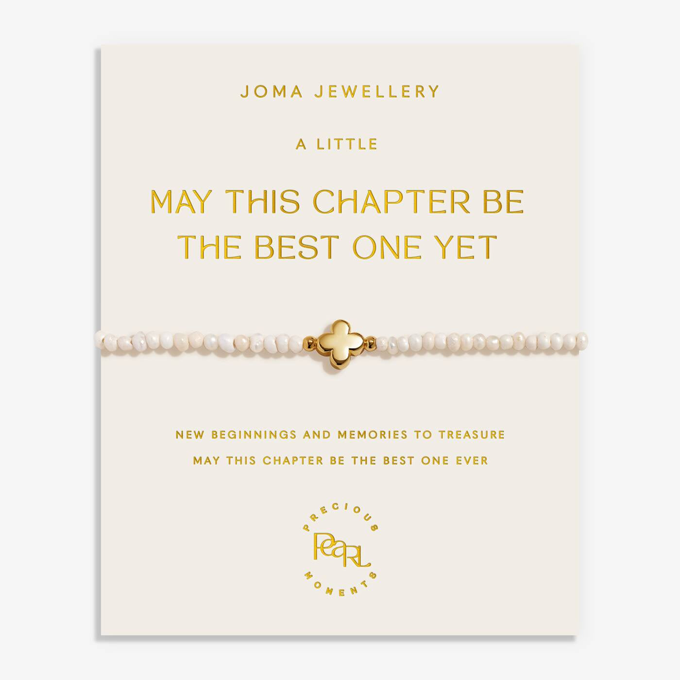 Joma Precious Moments May This Chapter Be The Best One Yet Gold Bracelet