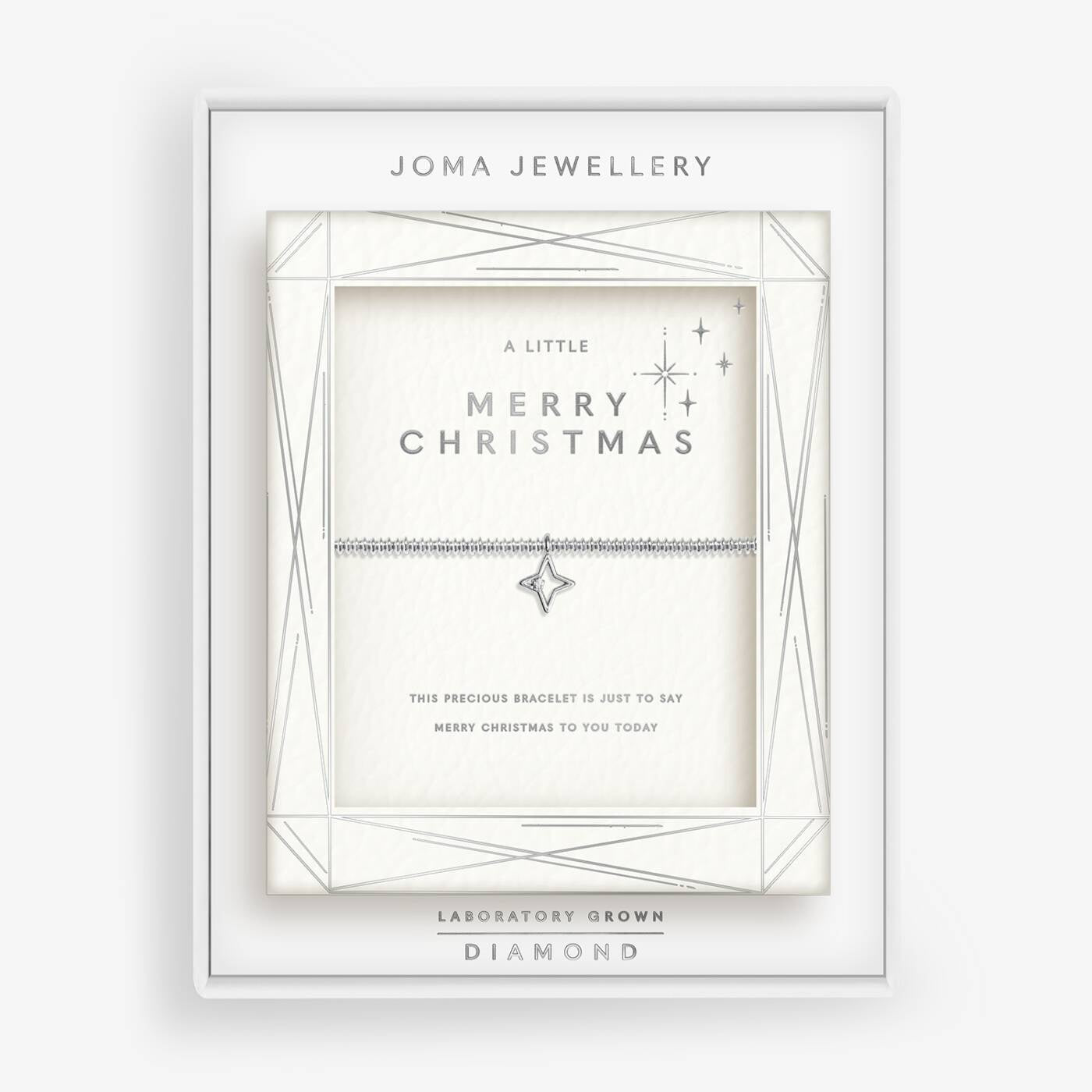 Joma Lab Grown Diamond Merry Christmas Bracelet