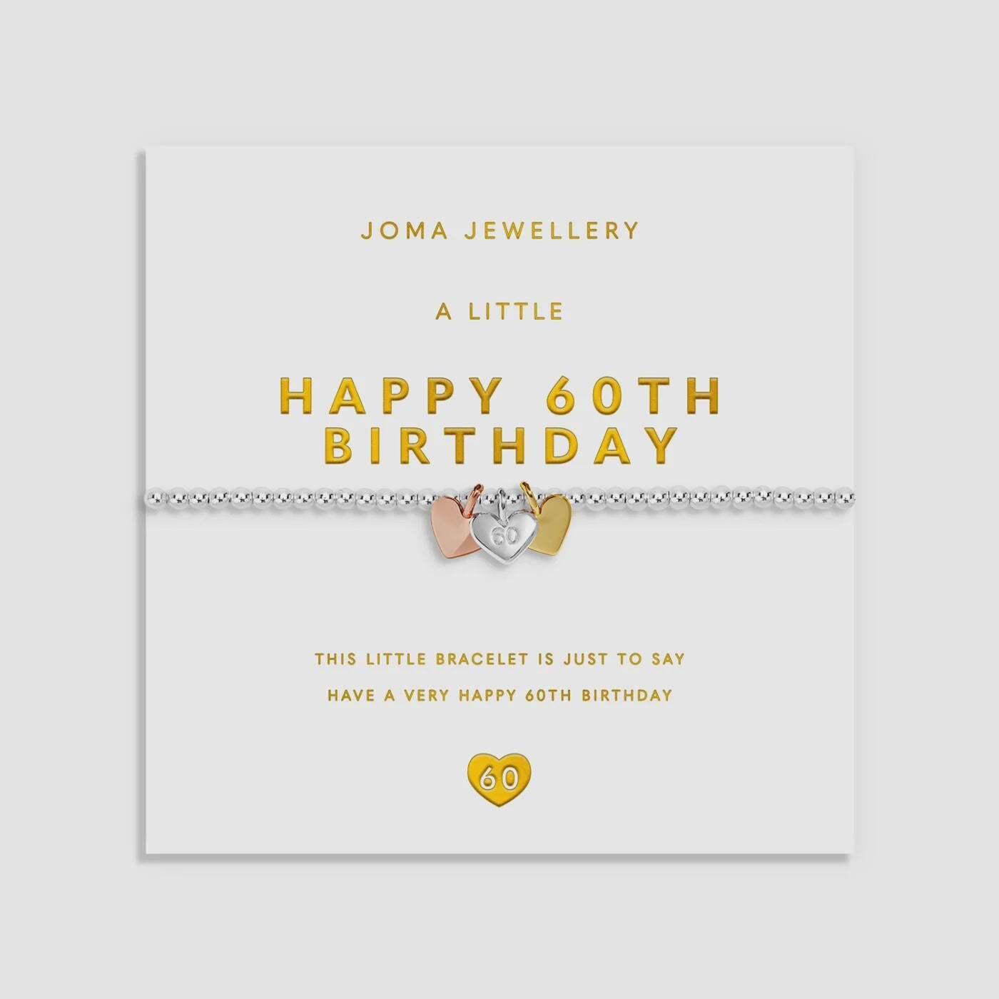 Joma A Little Charmed Moments Happy 60th Birthday Bracelet