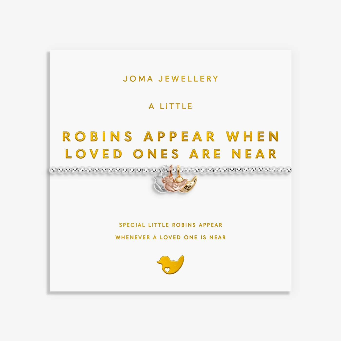 Joma A Little Charmed Moments Robins Appear When Loved Ones Are Near Bracelet