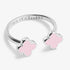Joma Signature Pink Clover Silver Ring