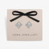 Joma Signature Textured Clover Silver Earrings