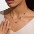 Joma Signature Red Clover Gold Necklace