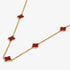 Joma Signature Red Clover Gold Necklace