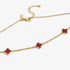 Joma Signature Red Clover Gold Necklace