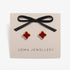 Joma Signature Red Clover Gold Earrings