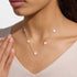 Joma Signature Pink Clover Silver Necklace