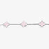 Joma Signature Pink Clover Silver Bracelet