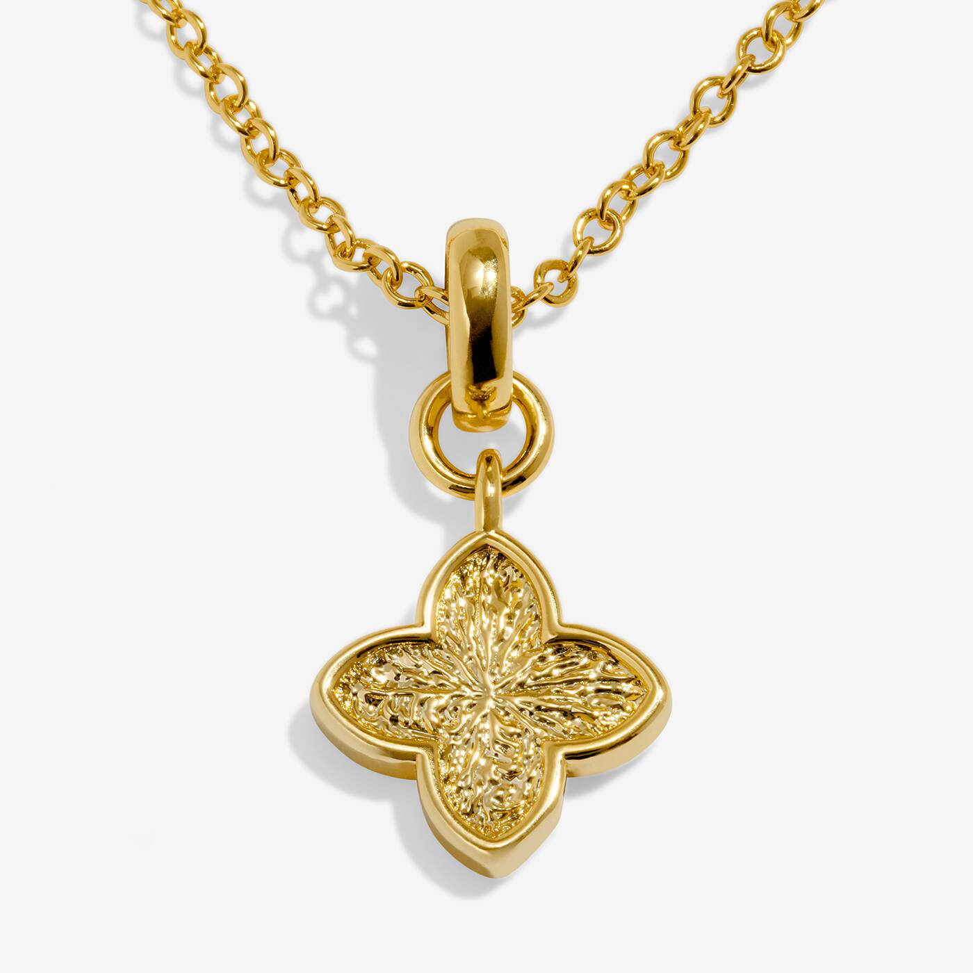 Joma Signature Textured Clover Gold Bracelet