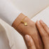 Joma Signature Textured Clover Gold Bracelet