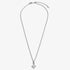 Joma Signature Textured Clover Silver Necklace