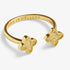 Joma Signature Textured Clover Gold Ring