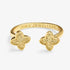 Joma Signature Textured Clover Gold Ring