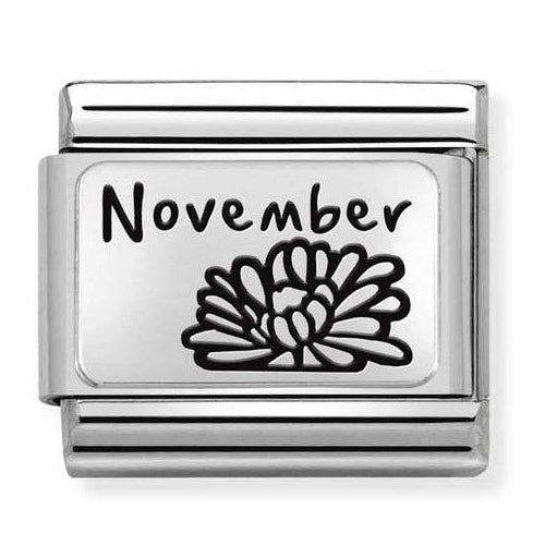 Nomination Silver November Flower Charm