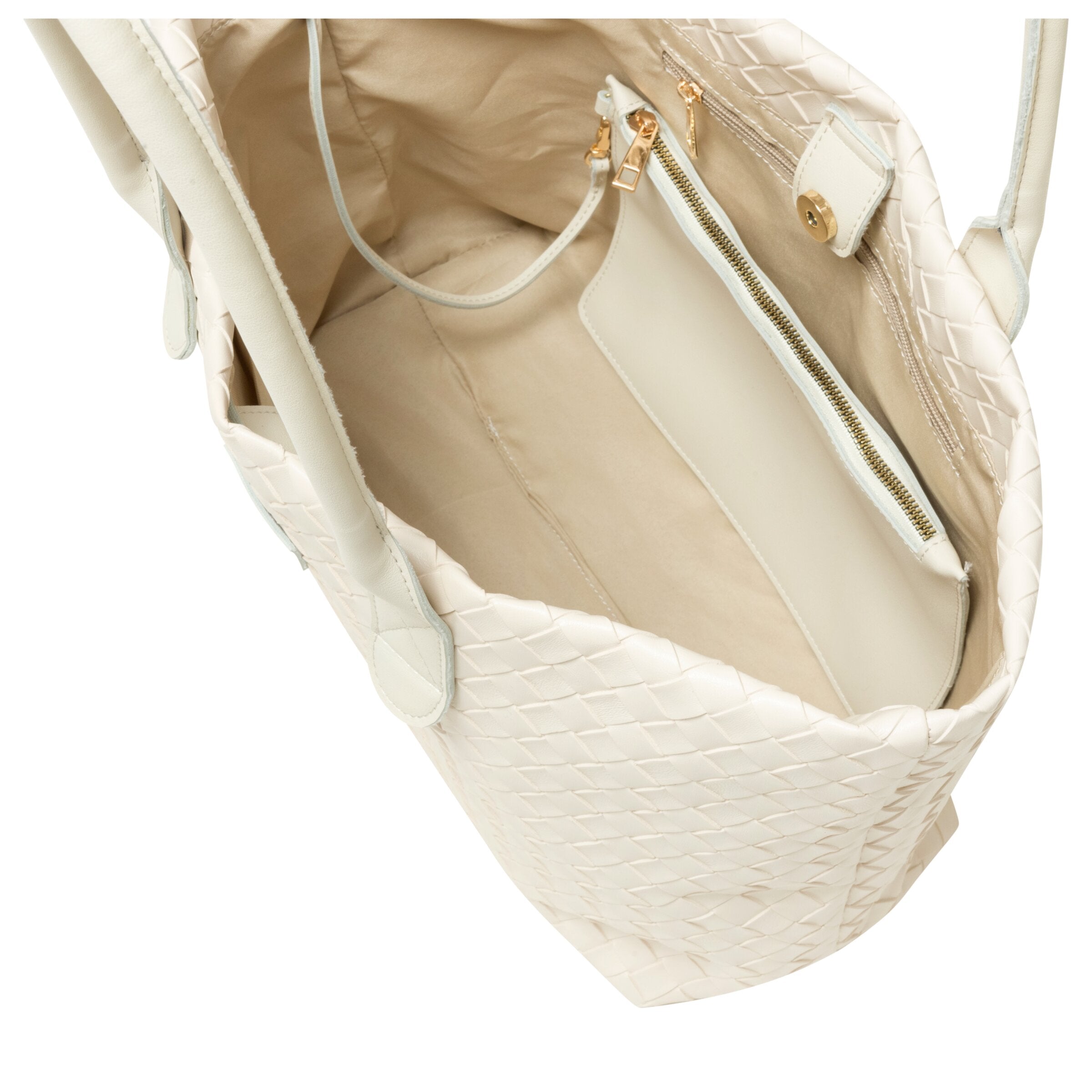 Every Other Woven Tote Bag Off White