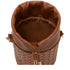 Every Other Woven Drawstring Bucket Bag Brown