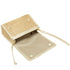 Every Other Straw Flap Over Cross Body Bag Soft Gold