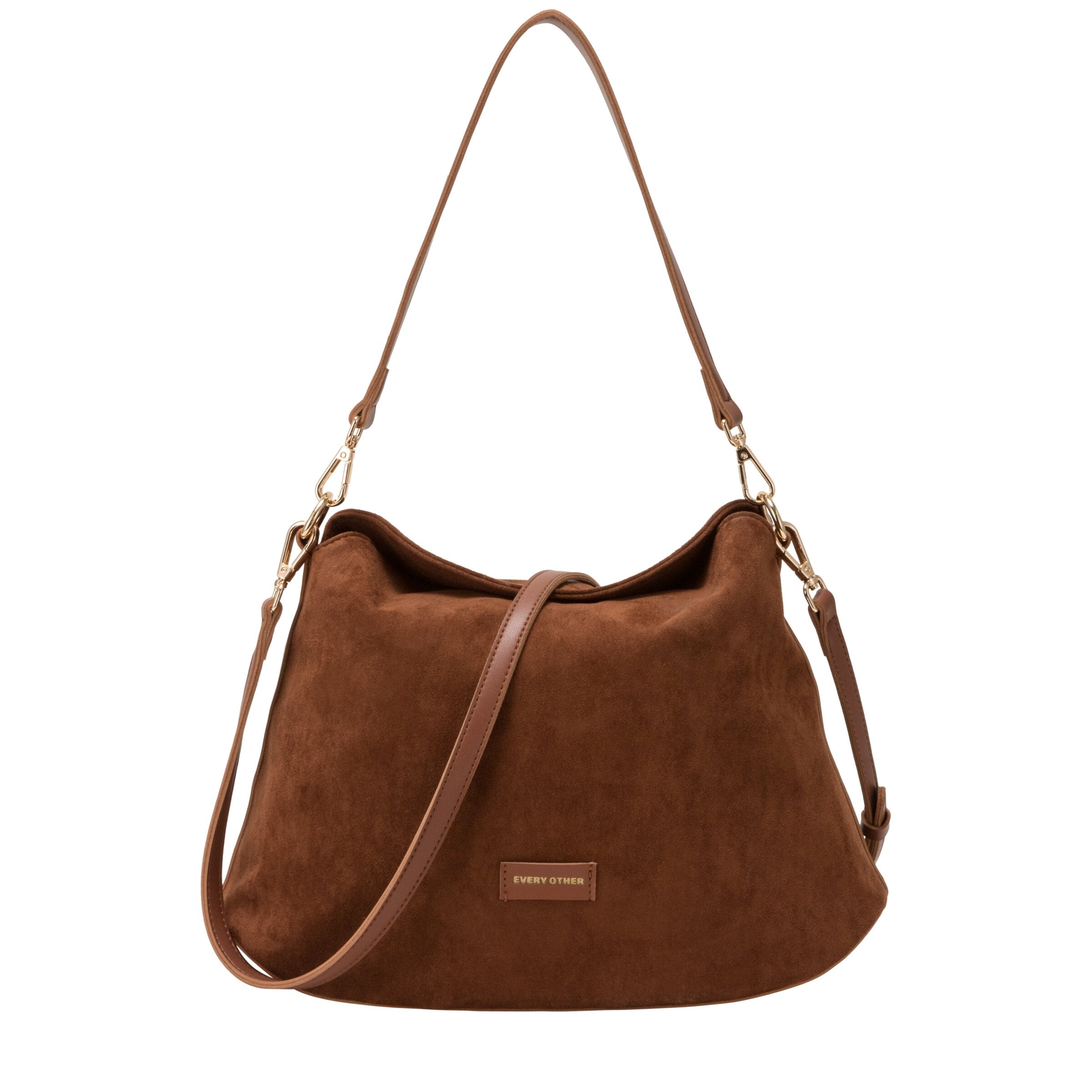 Every Other Fold Top Shoulder Brown