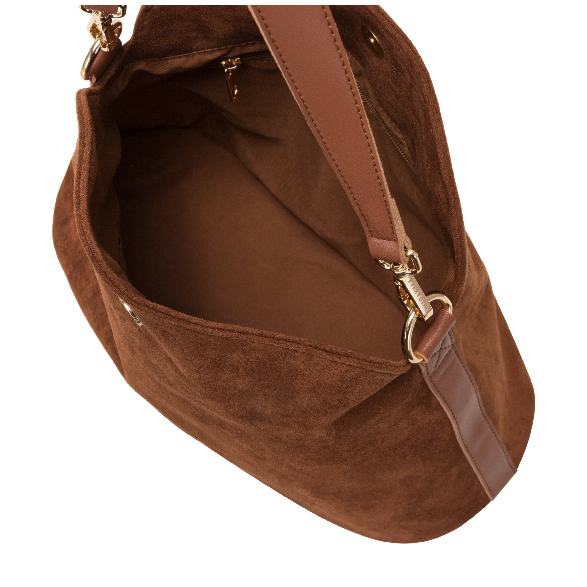 Every Other Fold Top Shoulder Brown
