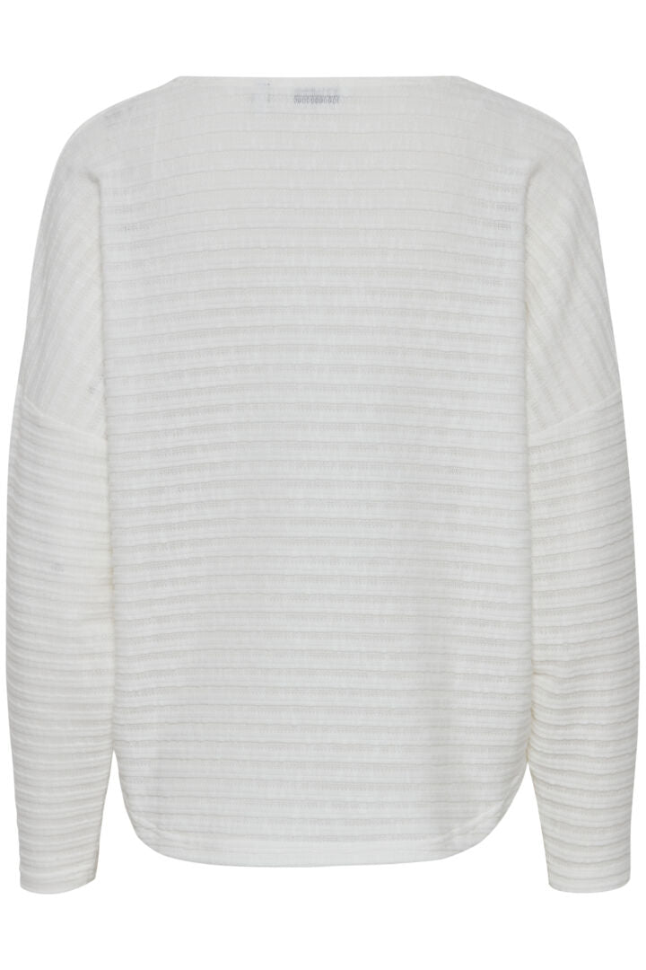 b.young Riley V-Neck Pullover Off White