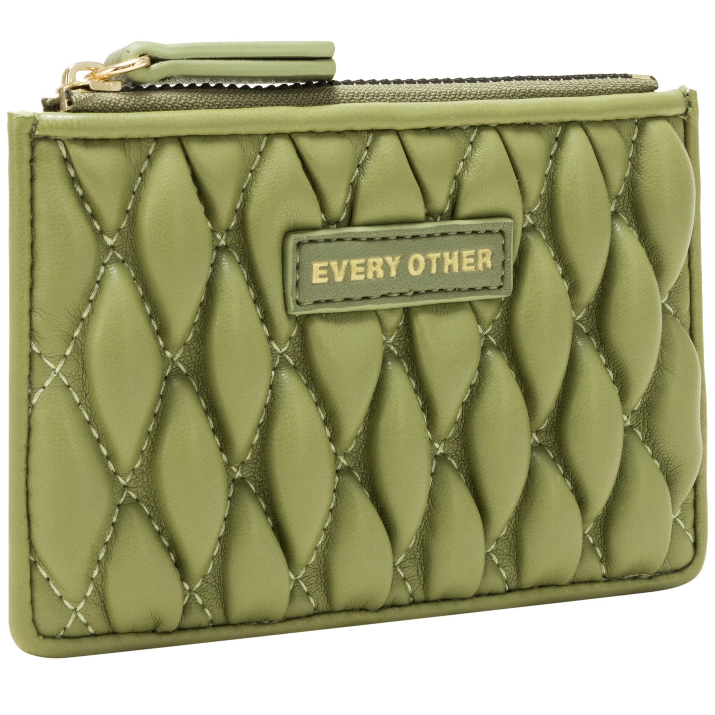 Every Other Quilted Card Holder Olive