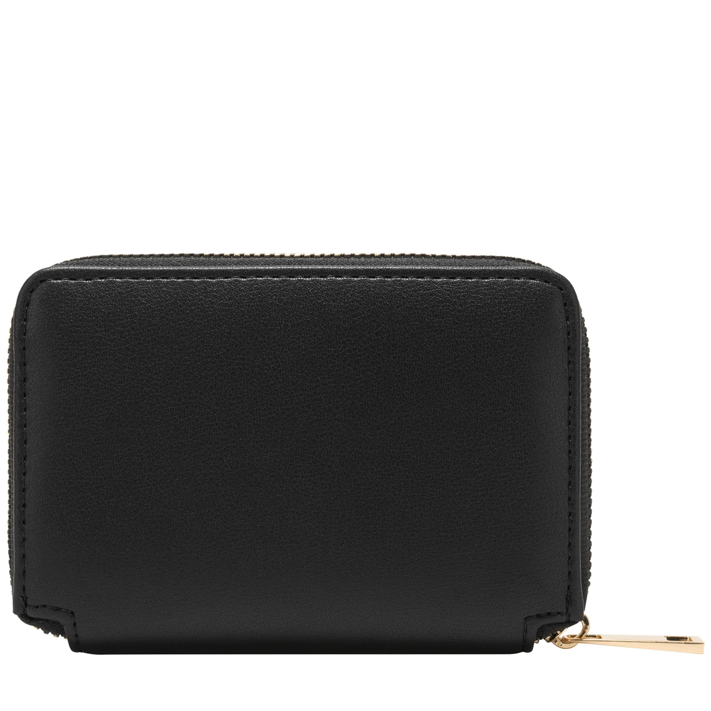 Every Other Zip Round Small Purse Black