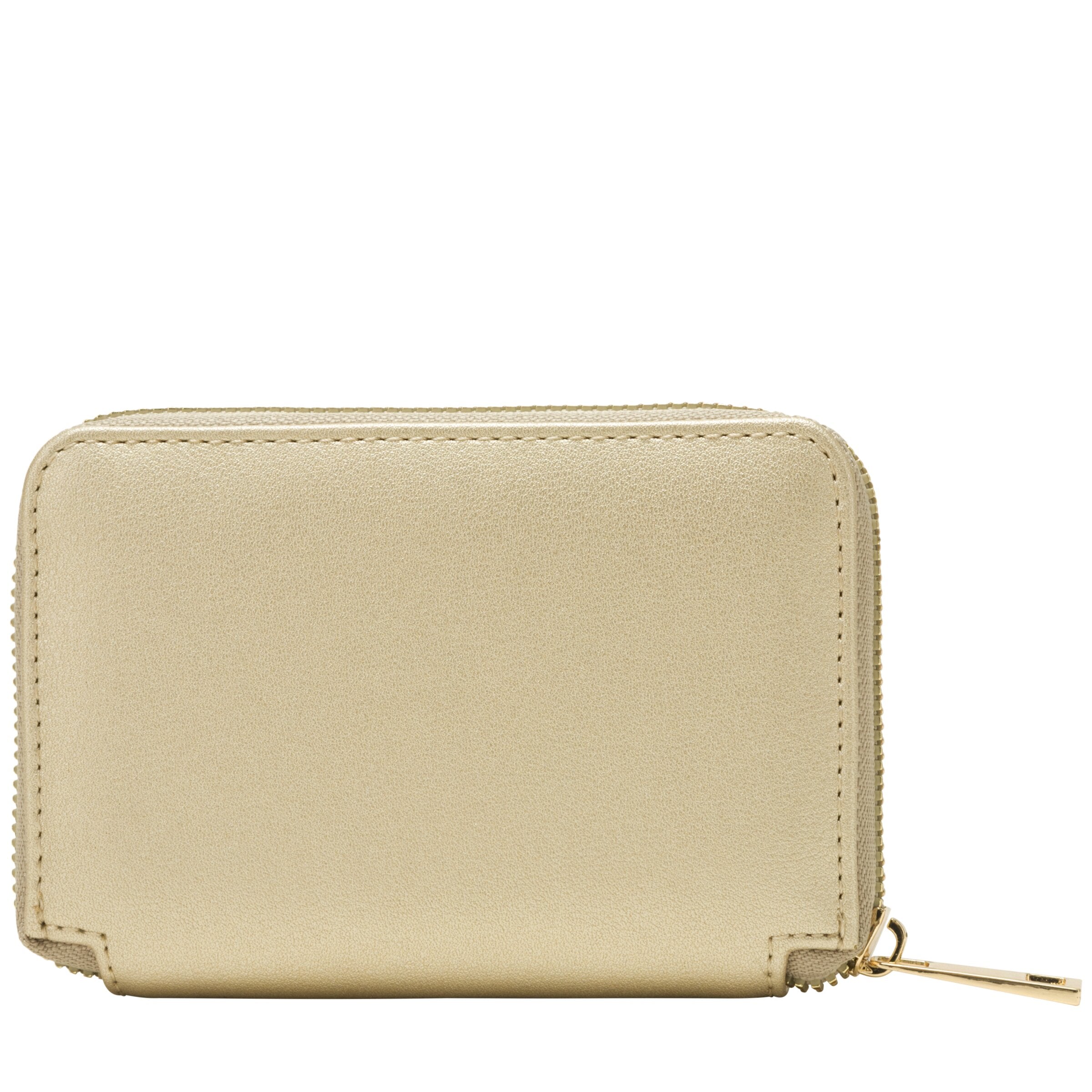 Every Other Zip Round Small Purse Gold