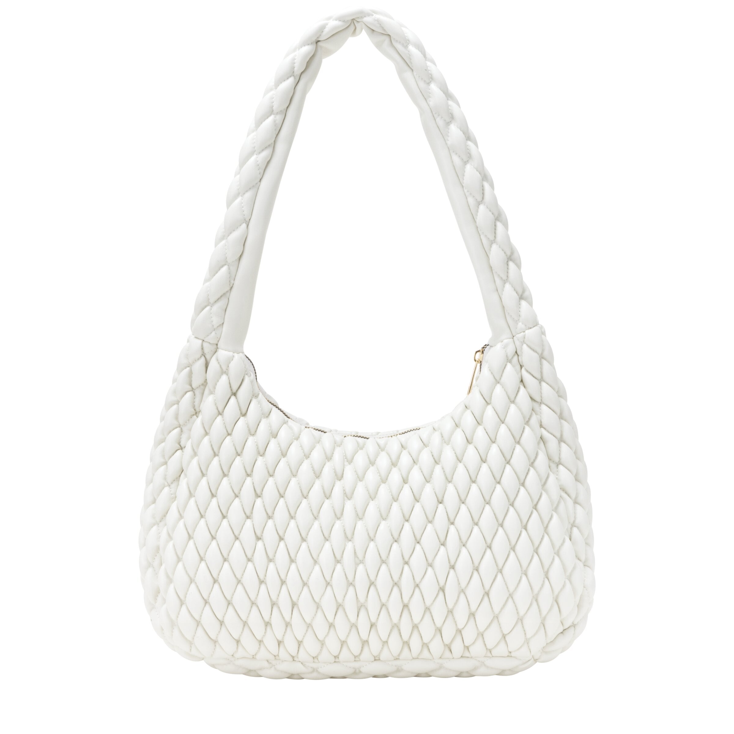 Every Other Quilted Shoulder Bag White