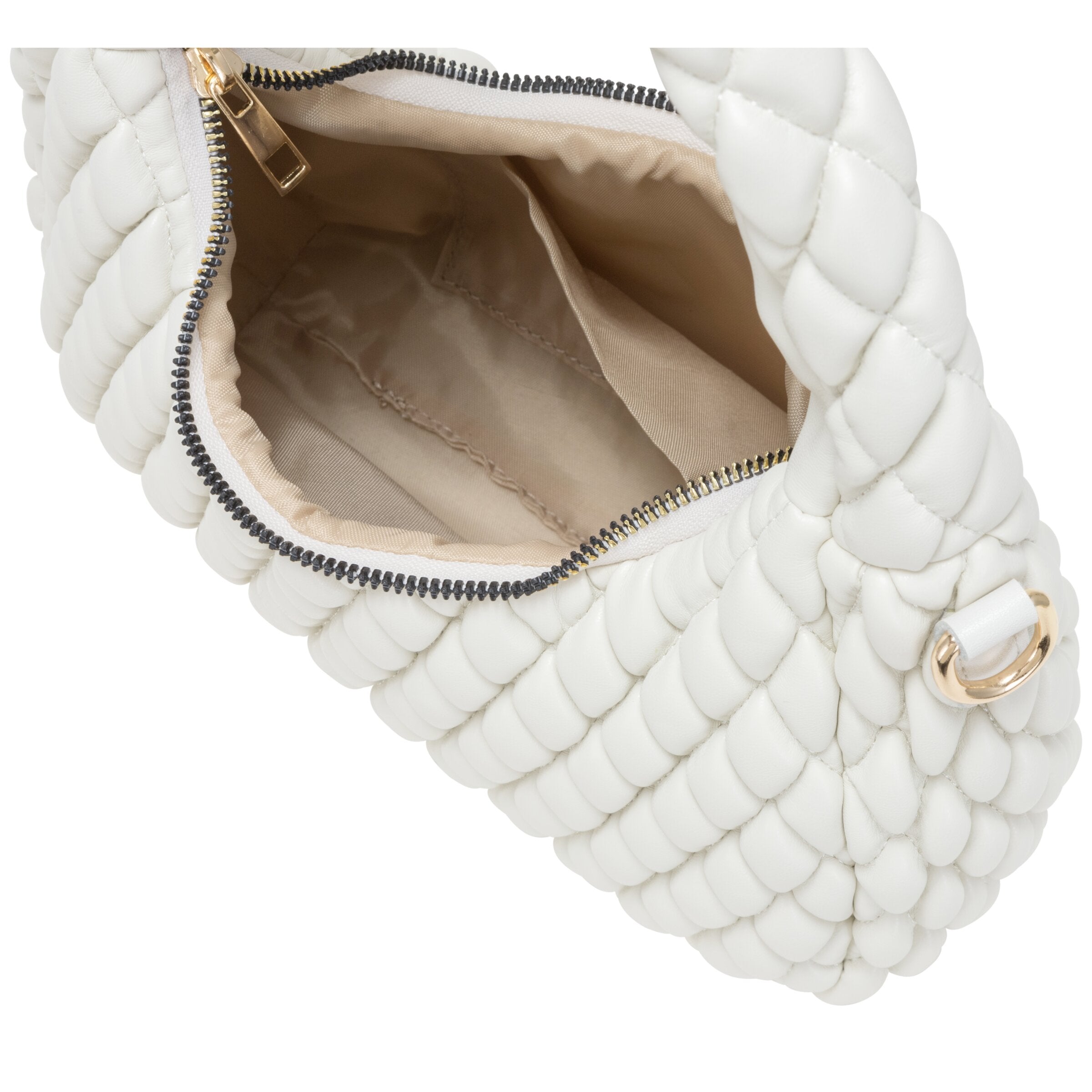 Every Other Quilted Grab/Cross Body Bag White