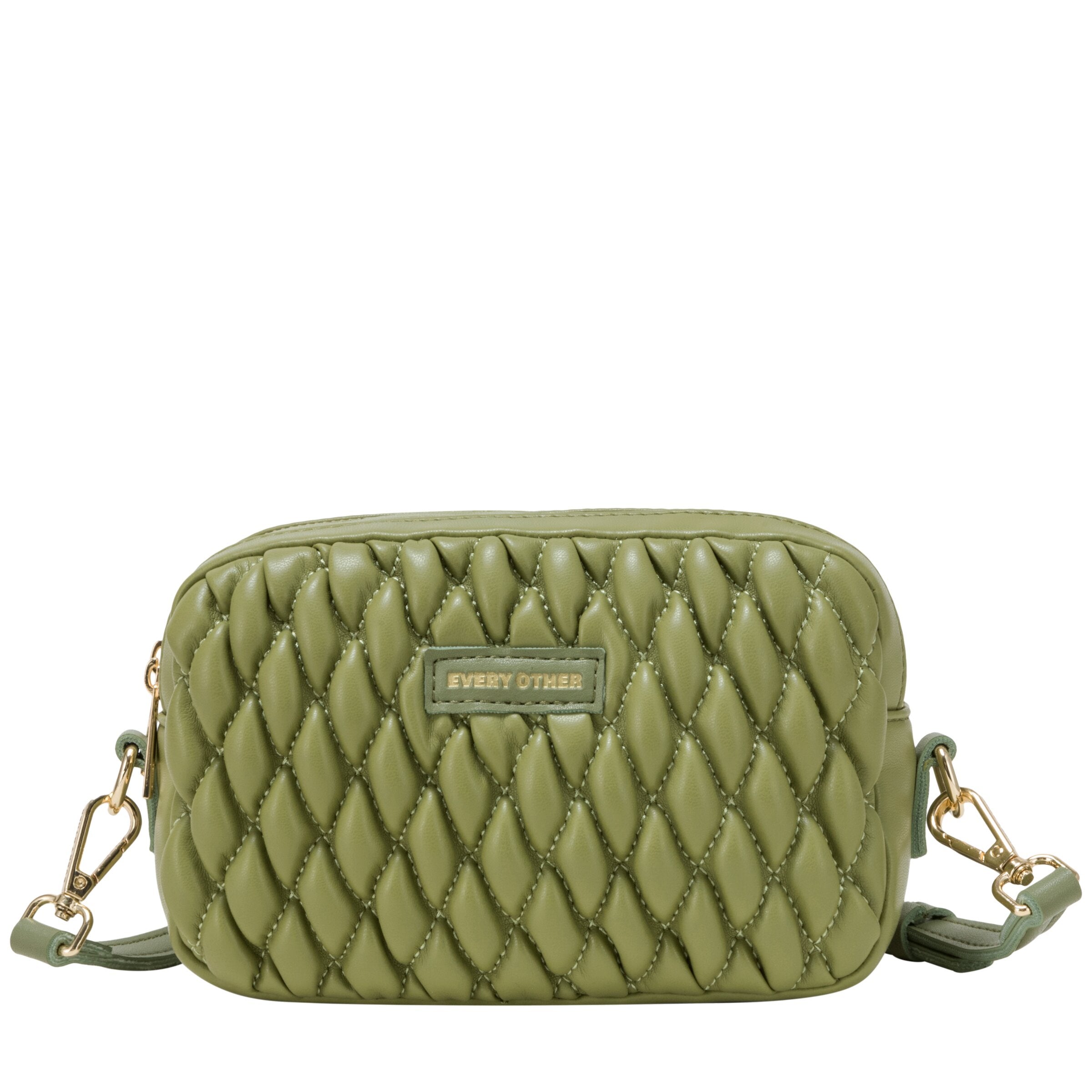 Every Other Quilted Camera Bag Olive